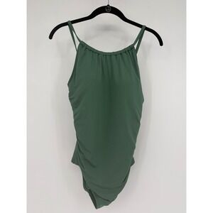 Jantzen Goddess Green High Neck One Piece Swimsuit JZ21641M Size 8 NWT
